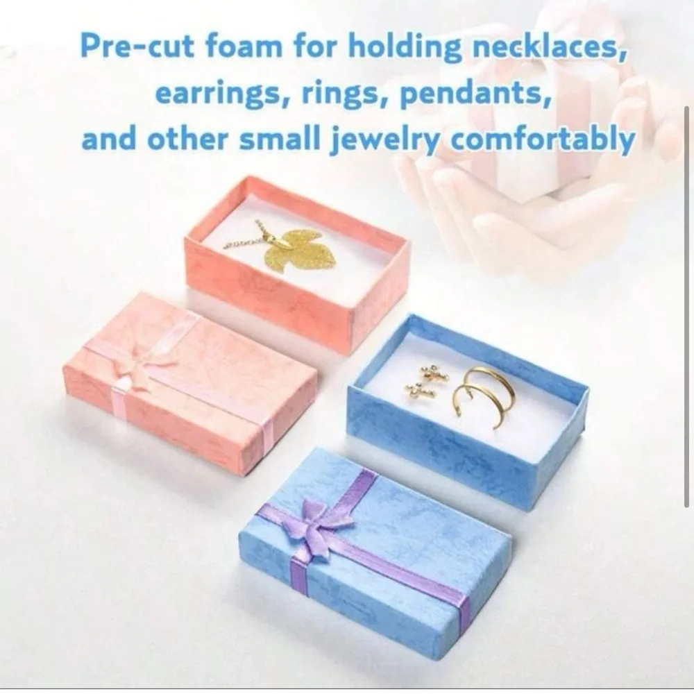 12 Multi-Color Jewelry Gift Boxes - Assorted Colors